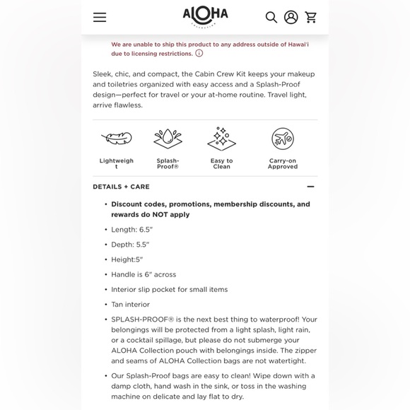 ‼️ NO LONGER AVAILABLE ‼️
ALOHA Collection x Hello Kitty Cabin Crew - Picture 2 of 2